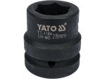 Головка торцевая ударная 1" 28 мм 6-гранная YATO YT-1184, короткая