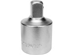 Перехідник для головок торцевих YATO : квадрат 1/2"(F) - 3/8" (М), L= 34 мм (YT-1255)