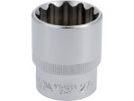 Головка торцева 1/2" 27 мм YATO YT-1289, 12-гранна, коротка