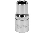 Головка торцева 6-гранна YATO : квадрат 1/4", М6, CrV (YT-14123)