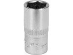 Головка торцева 1/4" 9 мм 6-гранна YATO YT-14126, коротка, CrV