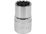 Головка торцевая 1/2" 14 мм Spline YATO YT-14826, CrV, длина 38 мм