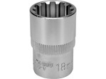 Головка торцевая 1/2" 18 мм Spline YATO YT-14830, CrV, длина 38 мм