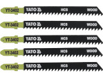 Холст для электролобзика (дерево) YATO : 8TPI, L= 100 мм. Уп. 5 Шт. (YT-3402)