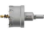 Коронка по металлу TCT 50 мм YATO YT-44065, глубина 25 мм, HEX 3/8"