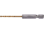 Сверло по металлу HSS-TiN 2 мм HEX 1/4" YATO YT-44751, DIN 338, 72 мм
