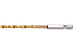Сверло по металлу HSS-TiN 4 мм HEX 1/4" YATO YT-44757, DIN 338, 95 мм