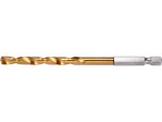 Сверло по металлу HSS-TiN 6 мм HEX 1/4" YATO YT-44764, длина 113 мм