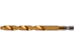 Сверло по металлу HSS-TiN 8 мм HEX 1/4" YATO YT-44768, длина 117 мм