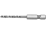 Свердло по металу YATO: HSS6542, Ø=3мм, HEX-1/4", l=61/31мм, для нержав., конструкт.,легов.сталі (YT-44863) YT-44863