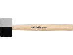 Молоток гумовий YATO 2-шаровий Ø= 49 мм з дерев. ручкою, m= 340 г, l= 290 мм (YT-4601)