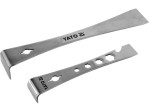 Скребки из нержавеющей стали L-образные YATO: 235х40х40 мм и 170х32х25 мм, t=2.5 мм, 2 шт (YT-52860)