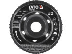Диск-фреза выпуклый к КШМ YATO по дереву, шпатлевке, гипсу; Ø=120/22.2 мм, t= 16/12 мм шероховатый №2 (YT-59183)