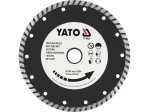 Диск алмазный отрезной турбо 180×22,2 мм YATO YT-6024, сухой и мокрый рез