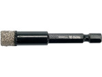 Коронка алмазная по плитке 10 мм YATO YT-60403, хвостовик HEX 1/4", до 1500 об/мин