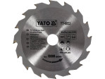 Диск пильный по дереву твердосплавный YATO YT-6052, 140×16T×20 мм