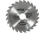 Диск пильный по дереву твердосплавный YATO YT-6056, 160×24T×30 мм