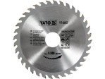 Диск пильный по дереву твердосплавный YATO YT-6057, 160×36T×30 мм