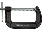 Струбцина C-образная YATO YT-64252, раствор 75 мм (3"), усилие 280 кг