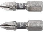 Набор бит Phillips PH1 25 мм YATO YT-78000, 1/4", S2, 2 шт