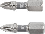 Набор бит Pozidriv PZ1 25 мм YATO YT-78003, 1/4", S2, 2 шт