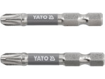 Набор бит Phillips PH3 50 мм YATO YT-78022, 1/4", S2, 2 шт