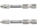 Насадка викруткова YATO PZ2 х 50мм. HEX 1/4", покрита нікелем, 2шт. (YT-78024)