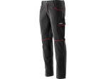 Брюки рабочие COMFY YATO размер S, черно-красные, 7 карманов, 100% хлопок (YT-79240)