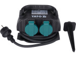 Розетка садова YATO 230В 16А 4 гнізда кабель H07RN-F3G1.5 довжиною 2 м