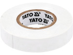 Стрічка електро-ізоляційна ПВХ YATO біла, 20 м x15x0.13 мм, робоча t= 5-50 °С (YT-81596)