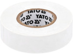 Стрічка електро-ізоляційна ПВХ YATO біла, 20 м x19x0.13 мм, робоча t= 5-50 °С (YT-81656)