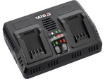 Зарядное устройство умное из охлаждения YATO для аккумул Li-Ion 18 В, 4,5 А, 2 термина, от сети 230 B (YT-828501)