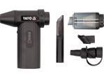 Воздуродувка YATO турбо мини аккумуляторная Li-Ion 7,4В 4 АГод, USB зарядка, с насадками (YT-82936)