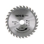 Диск пильный по дереву с победитовыми напайками YATO: d= 140/20 мм t= 2 мм, 30 зубцов t= 2.8 мм YT-60522