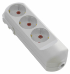 Колодка мережева VIROK: з 3 гніздами із заземленням