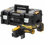Шлифмашина угловая бесщеточная DeWalt 18/54 В XR Li-lon, P=1450 Вт, Ø=125 м, кейс (без АКБ и ЗУ)