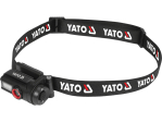 Ліхтар на чоло діодний YATO; живл. Li-Po акумул 3,7В, 0,35 АГод, 6 режимів, відстан 85/ 50/ 30/ 20 м
