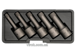 Набір екстракторів YATO : квадрат 1/2". Ø= 8-16 мм, для гвинтів 8660 HRC 49-52. 5 Од. [20]