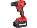 Шуруповерт-дриль акумуляторний Li-Ion YATO: V=18 В, крутн.мом.- 45 Нм, 2 Агод, патрон Ø≤ 13 мм [6]