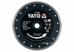 Диск відрізний алмазний по гресу, кераміці "TURBO" YATO Ø=230x2x10x22.2 мм,в мокр.і сух. режимі