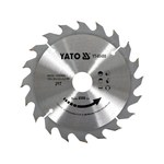 Диск пильный по дереву с победитовыми напайками YATO: d= 190/30 мм t= 2,2 мм, 20 зубцов t= 3,2 мм YT-60488