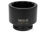 Головка торцева ударна 12-гранна YATO : квадрат 1", М= 85 мм, L= 102 мм [4]