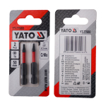 Насадка викруткова YATO TORX T8 х 50 мм. HEX 1/4", хром-молібден, 2 шт.