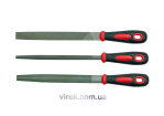 Напильники VOREL : L= 200мм, Набір 3 Шт/Уп. [10/20]