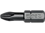 Биты Pozidriv PZ2 25 мм YATO YT-7811, хвостовик 1/4", 50 шт