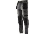Брюки рабочие STRETCH JEANS YATO YT-79065, серо-черные, размер XXL YT-79065