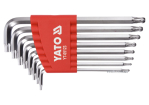 Ключі ТОRХ Г-подібні YATO : Т9-Т40, з кульовим наконечником, Cr-V, 8 шт [10/100]