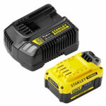 Зарядное устройство быстрое 4A + 1 АКБ FATMAX V20, 4A, Комплект (SFMCB14M1-QW)