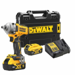 Гайкокрут аккумуляторный бесщеточный ударный DeWalt 18 В XR Li-lon 1/2" 1084 Нм 2 АКБ 5 Ач+ ЗП кейс
