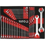 Вкладыш в инструментальный шкаф YATO с гаечными ключами, 530х390х32 мм 34 эл [1] YT-55493